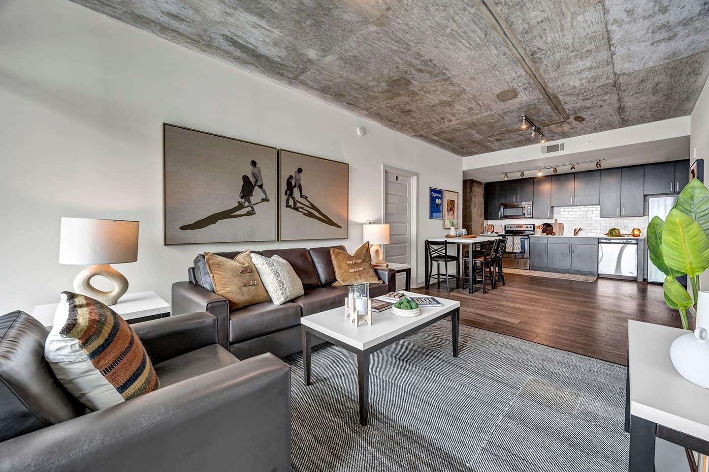Square on Fifth- Model – Living Room (10)