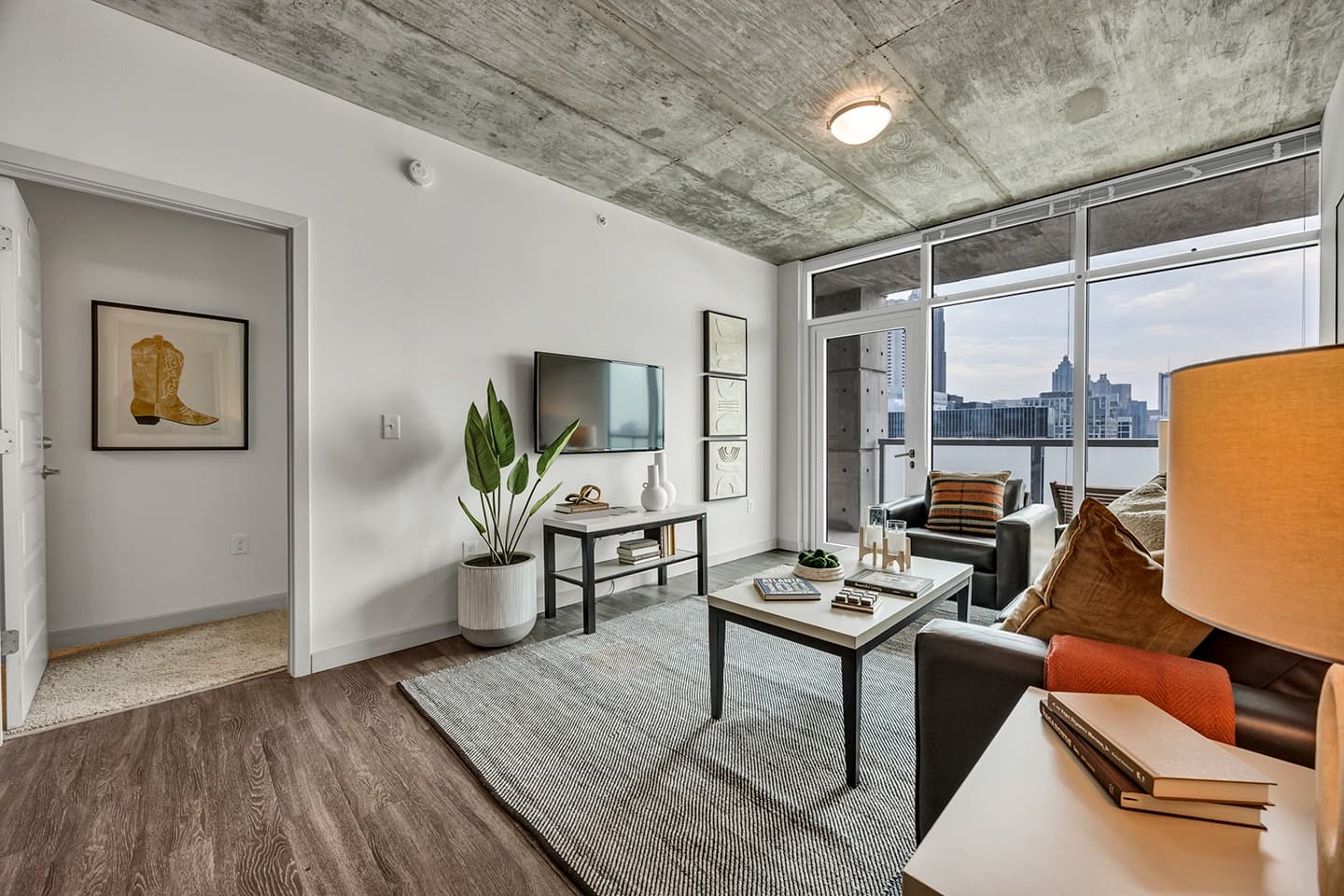 Square on Fifth- Model – Living Room (5)